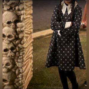 Wednesday inspired costume dress